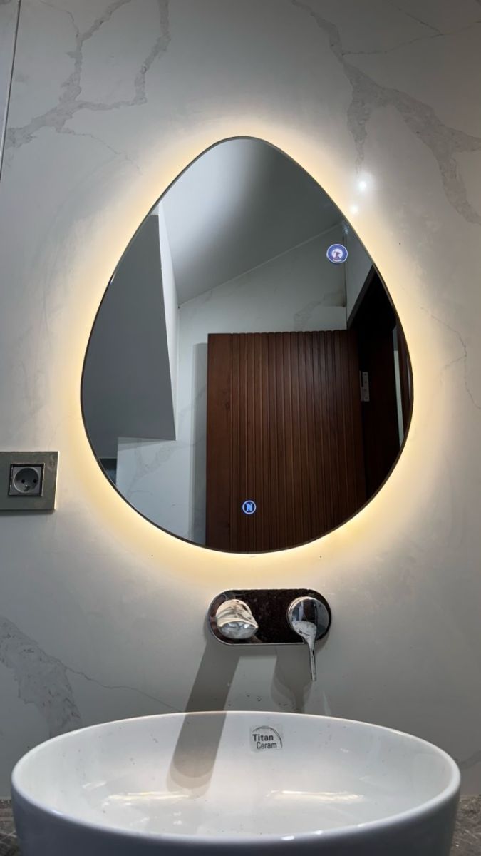 LED wall mounted bathroom mirror