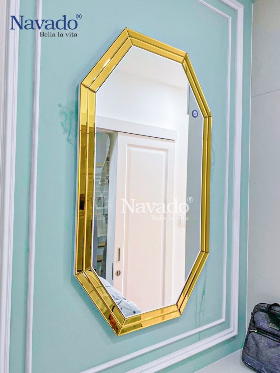 Art Framed Bathroom Wall Mirror