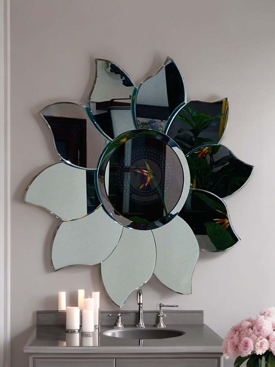 Artistic bathroom wall decoration mirror