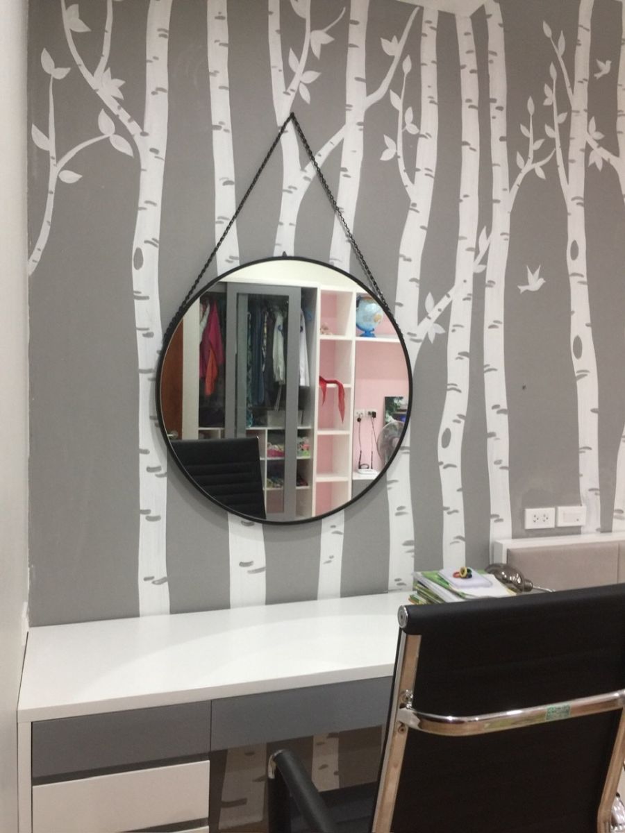 Round metal Vanity Mirror Wall Hanging