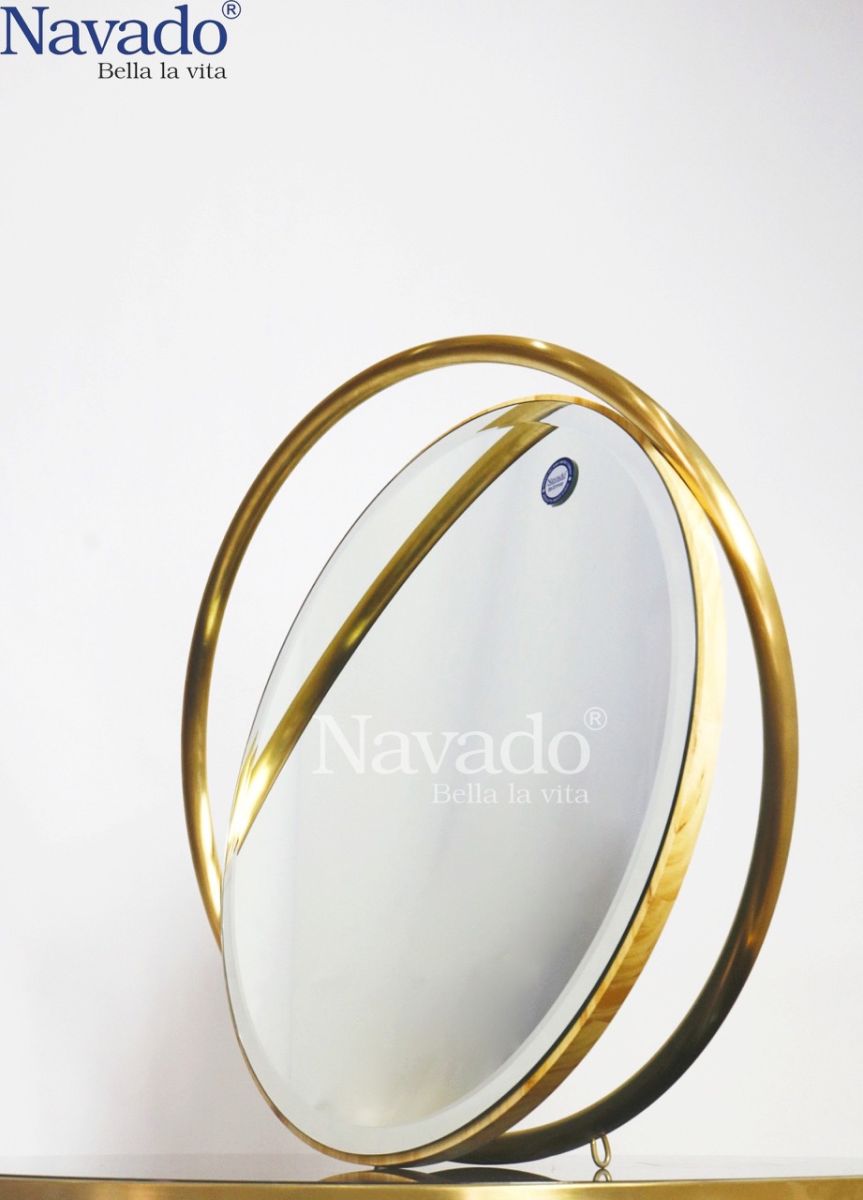 Round tabletop Vanity Mirror art
