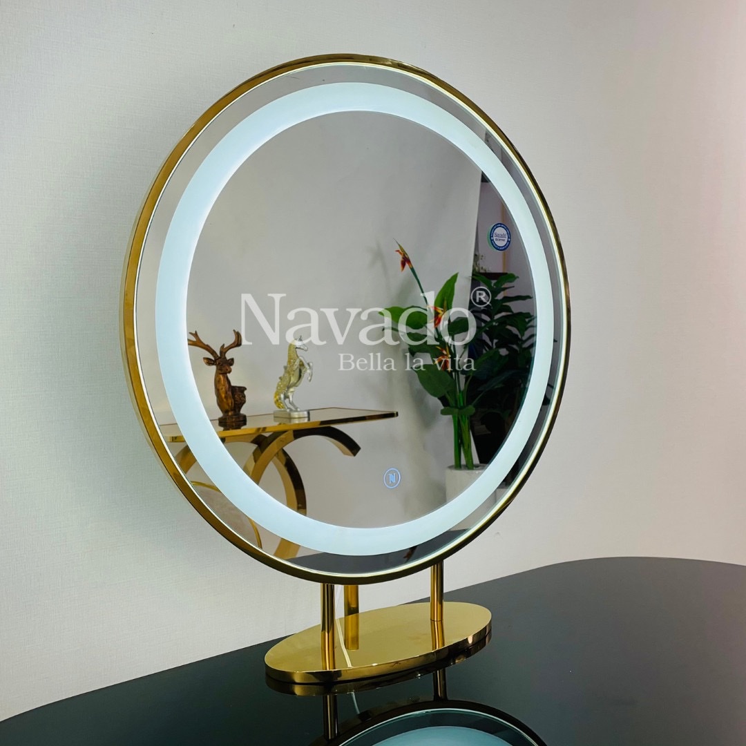Round tabletop Vanity Mirror art