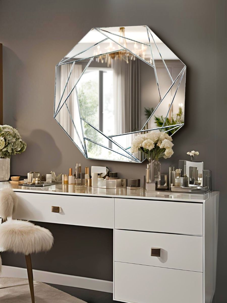 Round wall Vanity Mirror art frame