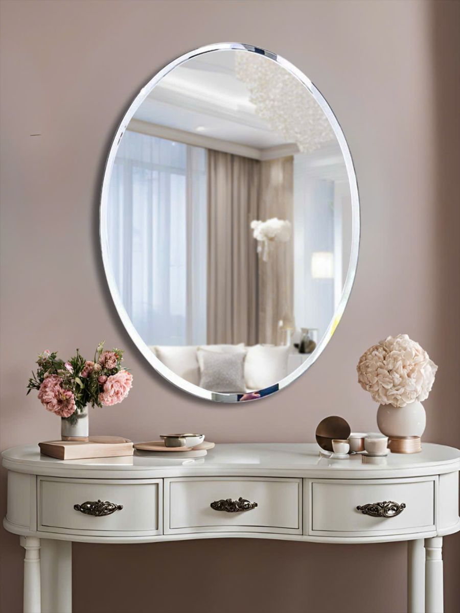 Oval Beveled Edge Vanity Mirror