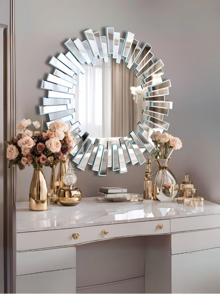 Round Bedroom Vanity Mirror