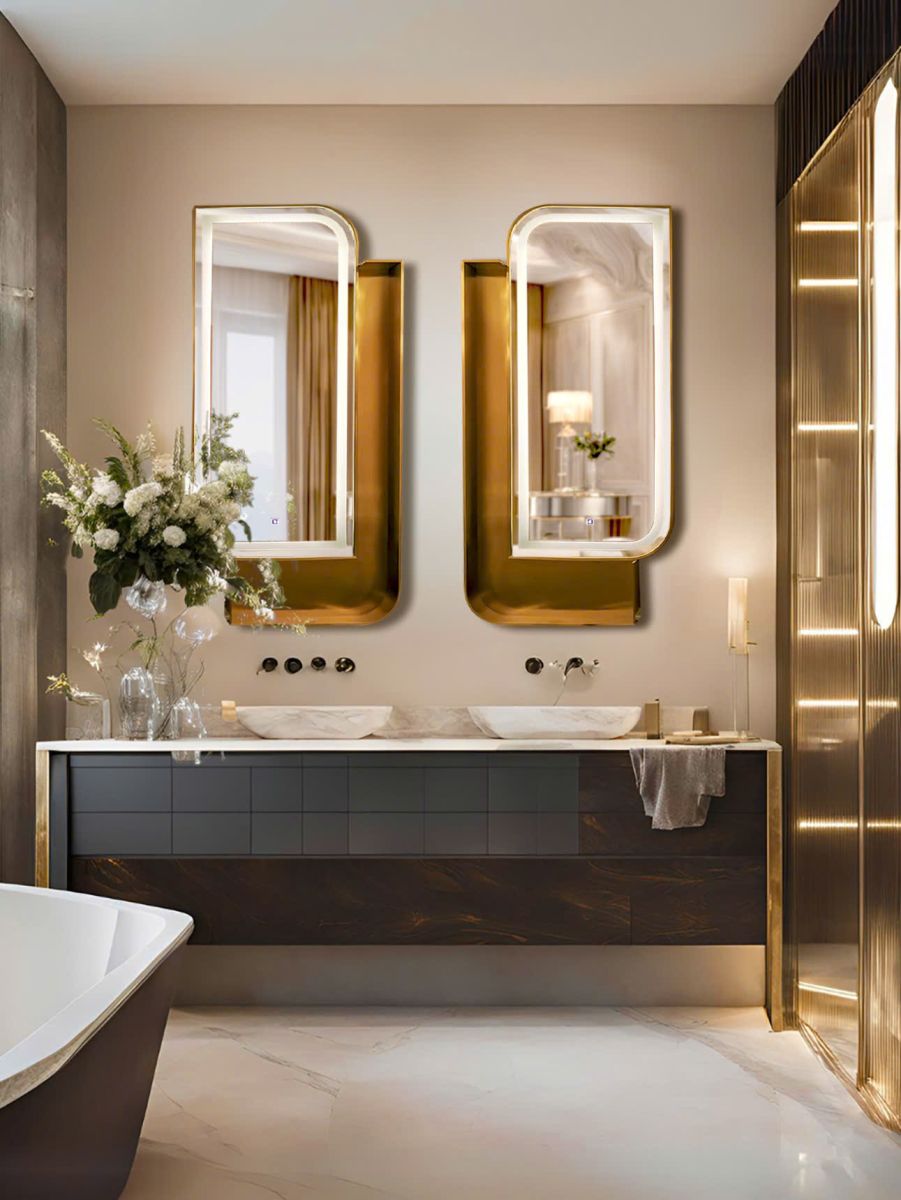 Bathroom mirror is the epitome of luxury and modern design